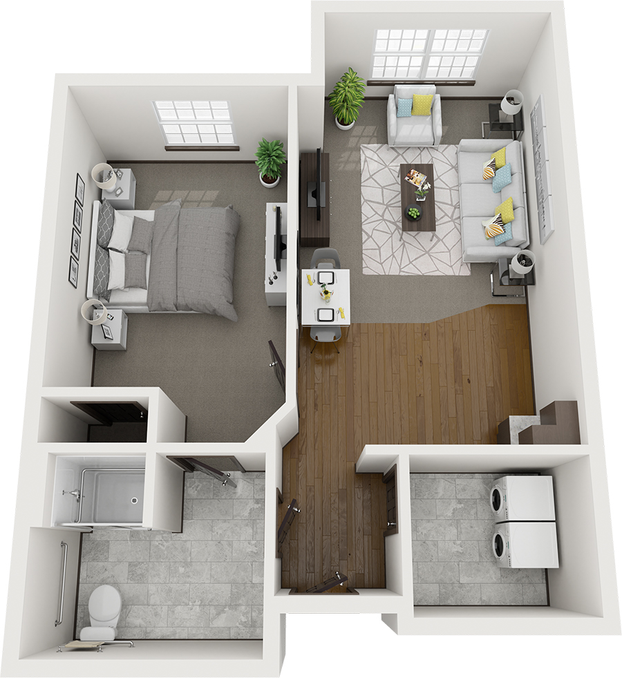 Pelican Landing Hickory assisted living layout plan