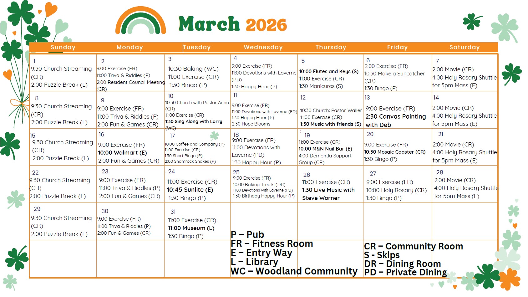 March Calendar