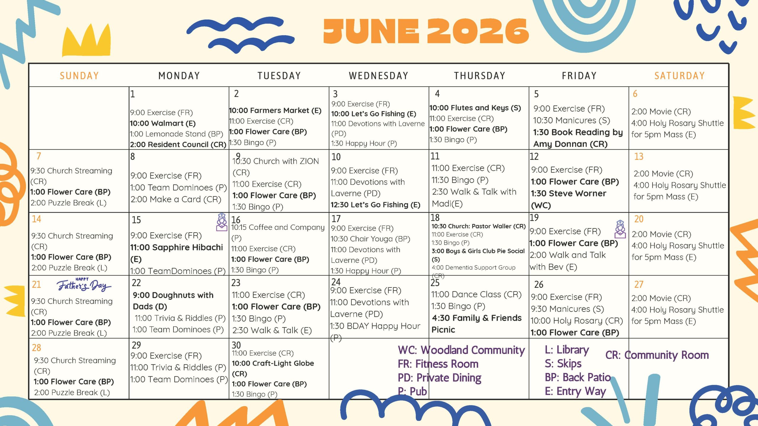 June 2026 Monthly Calendar